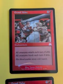 Grand Melee x2 Enchantment Onslaught. MTG Card. Old vintage FOIL.2 card - Image 5