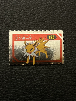 Jolteon Meiji Ticket Foil Mini Card Japanese Vintage Pokemon MP Rare - Image 1