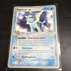 Pokemon Card Vaporeon ex 110/113 Non Holo World Championships 2005 - Image 1