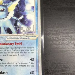 Pokemon Card Vaporeon ex 110/113 Non Holo World Championships 2005 - Image 4