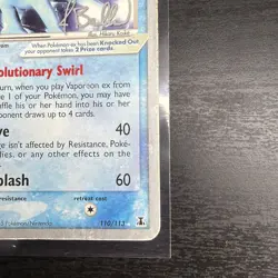 Pokemon Card Vaporeon ex 110/113 Non Holo World Championships 2005 - Image 5