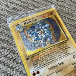 Machamp 8/102 -FACTORY SEALED HOLO RARE - Pokemon Base Set 1st Edition Card MINT - Image 2