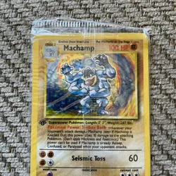 Machamp 8/102 -FACTORY SEALED HOLO RARE - Pokemon Base Set 1st Edition Card MINT - Image 4