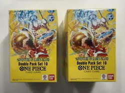 ONE PIECE CARD GAME OP-15 2x DOUBLE PACK SET 10 ENGLISH DP-10 USA SEALED - Image 1