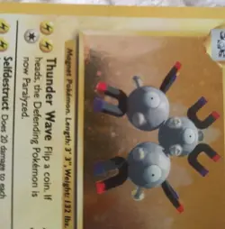 Magneton Base Set Holo Rare Card 9/102 With Half Swirl Damaged - Image 5