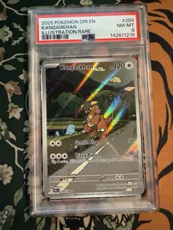 Pokemon Kangaskhan 204/182 Sv10 Destined Rivals Illustration Rare Holo PSA 9 TCG - Image 1