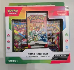 Brand New Factory Sealed Pokemon First Partners Illustration Collection Series 1 - Image 1