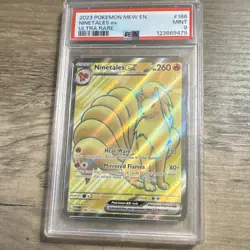 Ninetales ex Ultra Rare Holo 186/165 PSA 9 Sv: Scarlet & Violet 151 Pokemon TCG - Image 1