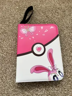 Pokemon Holo Rare Binder Lot – 100+ Cards – Holo & Reverse Holos – Pink Cute - Image 1