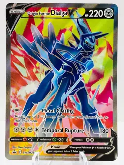 Pokemon Origin Forme Dialga V SWSH255 Sword & Shield BLACK STAR PROMO - Image 2