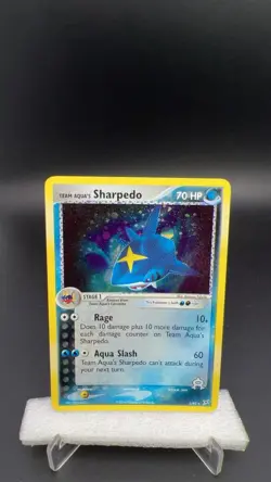 Pokemon Team Magma Vs Team Aqua Team Aqua’s Sharpedo 5/95 Holo #19533 T - Image 1