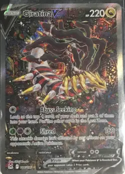 giratina v alt art 186/196 lost origin ultra rare holo 220hp pokemon tcg - Image 1