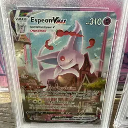 2021 Pokemon SWSH Fusion Strike Espeon VMAX #270 Mint PSA 10 - Image 4