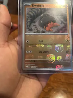 Pokemon Dwebble Sv: Black Bolt Reverse Holo Master Ball 051/086 70 HP - Image 3