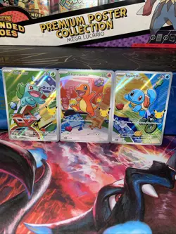 Pokemon TCG First Partner Illustration Collection Series 1 Kanto GEN 1 Starters - Image 1