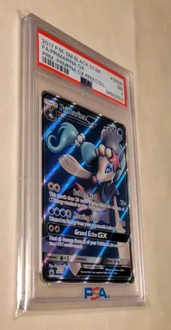 Primarina GX PSA 7 SM39, HOLOFOIL, Pokemon TCG, GRADED, PRIME BLACK STAR - Image 3