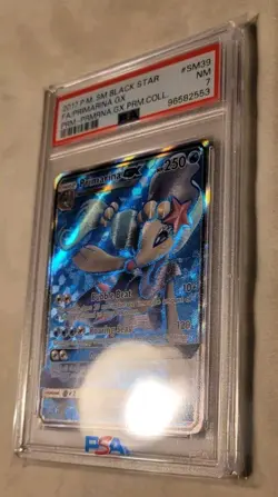 Primarina GX PSA 7 SM39, HOLOFOIL, Pokemon TCG, GRADED, PRIME BLACK STAR - Image 4