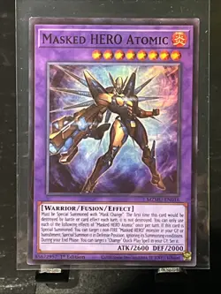 Yu-Gi-Oh! Mask Change Alt Art Ultra Rare MZMU-EN071 + Masked Hero Atomic Super - Image 3