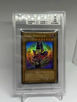 Yu-Gi-Oh Dark Magician LOB-005 Ultra Rare 1st Edition BGS 8 - Image 1