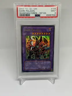 Yu-Gi-Oh! TCG Dark Paladin Magician's Force MFC-105 1st Edition PSA 9 - Image 1