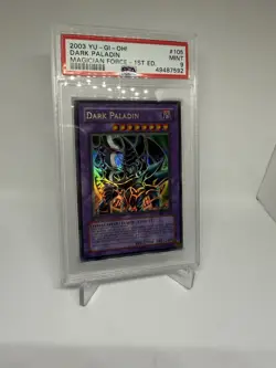 Yu-Gi-Oh! TCG Dark Paladin Magician's Force MFC-105 1st Edition PSA 9 - Image 4