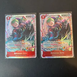 2 x One Piece TCG Roronoa Zoro EB04-007 SR English Near Mint - Image 1
