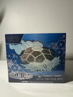 POKEMON CENTER TCG SCARLET & VIOLET STELLAR CROWN SEALED ELITE TRAINER BOX ETB - Image 1
