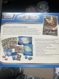 NEW/SEALED Stellar Crown Pokemon Center Elite Trainer Box TCG card centre PC ETB - Image 1