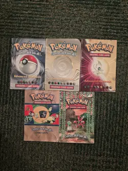Pokemon Card Game Advanced Rulebooks Lot Versions 2 5 & 6 + TWO CARD LISTS RARE - Image 1