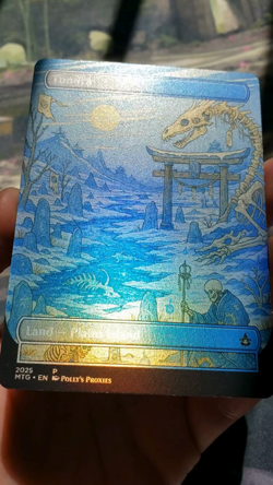 Tundra FOIL Original Dual Land Proxy Card Custom Japanese Shrine Art Design - Image 2