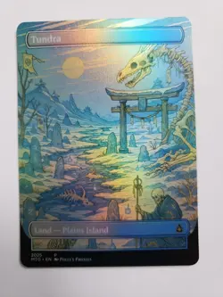 Tundra FOIL Original Dual Land Proxy Card Custom Japanese Shrine Art Design - Image 3