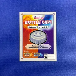 Pokemon BOTTLE CAP Code Card Expired Nintendo Event Exclusive 2017 PROMO - Image 1