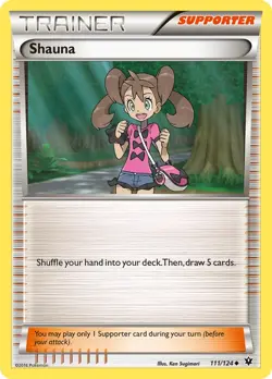 Shauna 111/124 Uncommon - Pokemon XY Fates Collide Card - Image 1