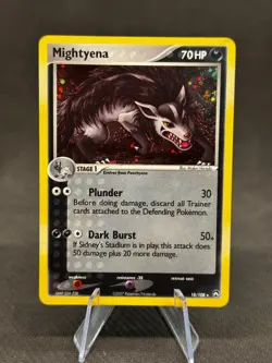 Pokemon - 1x Mightyena 18/108 - Holo / Power Keepers NM - Image 1