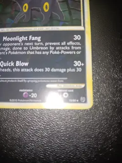 Pokemon Umbreon 10/90 HGSS Undaunted Cracked Ice Holo Rare - Image 3