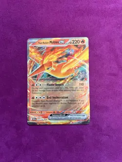 Pokemon TCG Team Rocket's Moltres Ex 031/182 Double Rare - Image 1