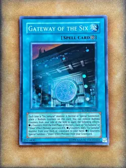 Yugioh Gateway of the Six SOVR-EN089 Super Rare LP - Image 1