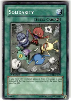 Solidarity SDMM-EN030 Machina Mayhem 1st Edition Spell Yu-Gi-Oh! NM/LP - Image 1