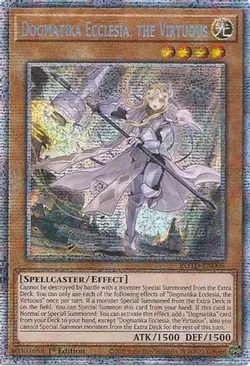 Yugioh - Dogmatika Ecclesia, the Virtuous (1st Edition) - ROTD-EN005 (P) - Image 1