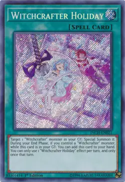 Yugioh! LP Witchcrafter Holiday - INCH-EN021 - Secret Rare - 1st Edition Lightly - Image 1