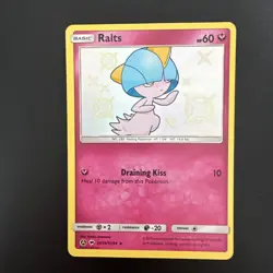 Ralts SV34/SV94 Hidden Fates Shiny Holo Rare Pokemon Card - Image 1