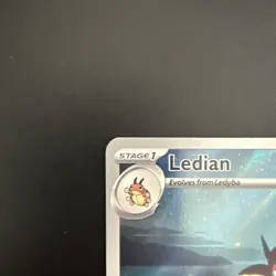 Ledian 144/142 Illustration Holo Rare S&V Stellar Crown Pokemon Card - Image 2