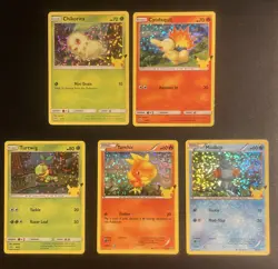 Pokemon TCG - 2021 McDonald’s 25th Anniversary Holo 5 Card Lot - Image 1