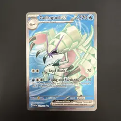 Pokemon TCG Golisopod EX Full Art Holo Card 221/182 Paradox Rift - Image 1