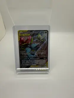 Pokemon Card Celebi & Venusaur GX TAG TEAM Promo Holo SM167 HP 270 - Image 1