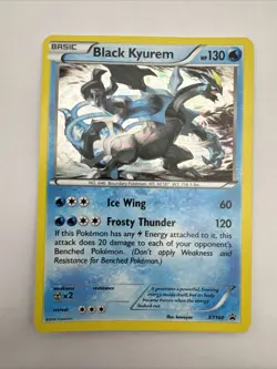 Pokemon Black Kyurem TCG XY160 Holo Card Black Star Promo, Nm/lp - Image 1
