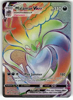 Malamar VMAX (Secret) 198/192 SWSH02: Rebel Clash NM Pokemon Card TCG - Image 1