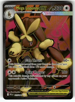 Mega Lopunny ex 115/094 ME02: Phantasmal Flames NM Pokemon Card TCG - Image 1