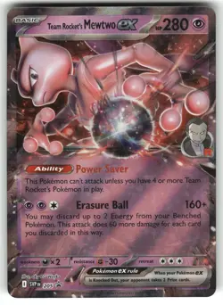 Team Rocket's Mewtwo ex 205 SV: Scarlet & Violet Promo Cards NM Pokemon Card TCG - Image 1