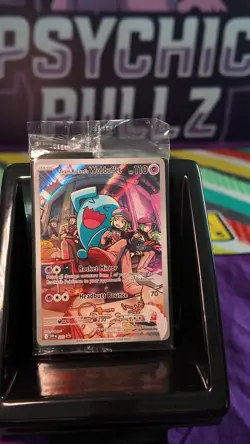 Pokemon TCG Destined Rivals Team Rockets Wobbuffet Promo Card, Sealed - Image 1